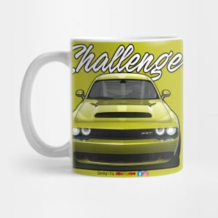 Challenger SRT Yellow by pjesusart Mug